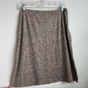 Diane Von Furstenberg Silk Funky Animal Print Skirt 10